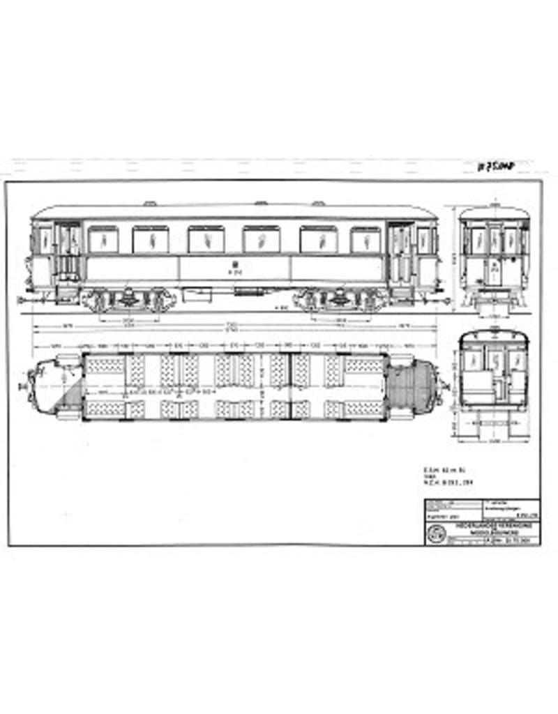 NVM 20.75.001 Straßenbahn Gepäckwagen mit Postabteil. NCS LLD1-5; Zuiderzee Tramway für Spur I