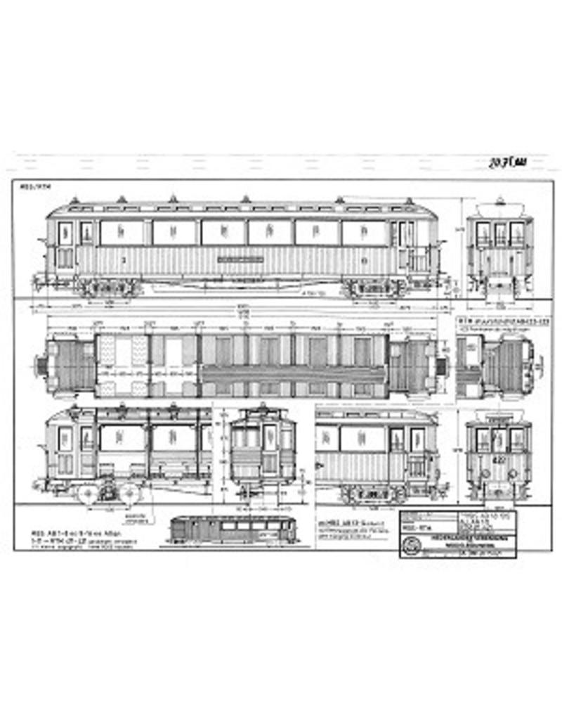 MBT 20.75.021 aanh.rijtuig MBS 1-11, 12-14, RTM 411-421, 422-423 voor spoor 0