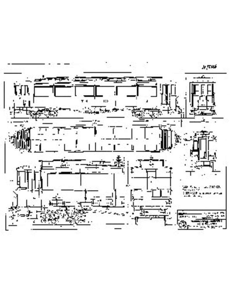 NVM 20.75.026 NTM personenrijtuig C 201-206 ((Werkspoor 1915) voor spoor I