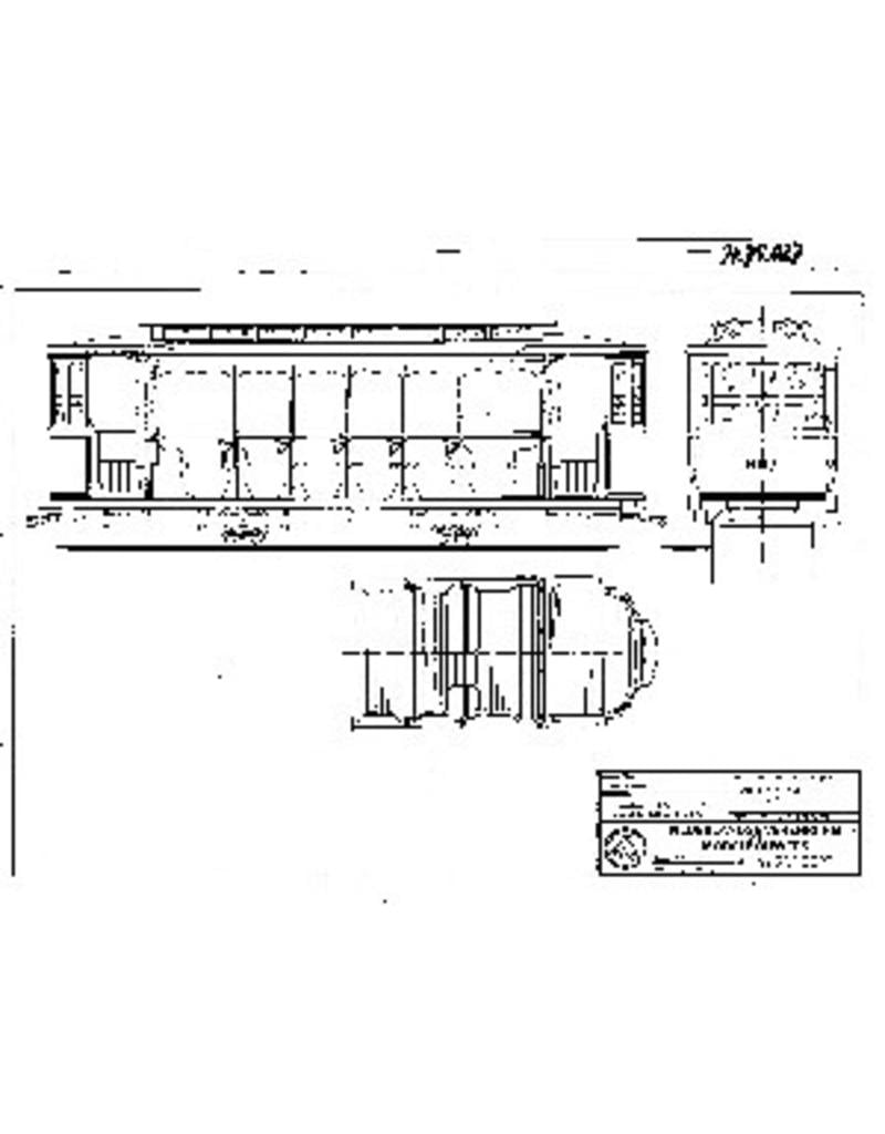 MBT 20.75.027 trailer car HTM 550-570 (1907) and mod. 1943 for gauge I