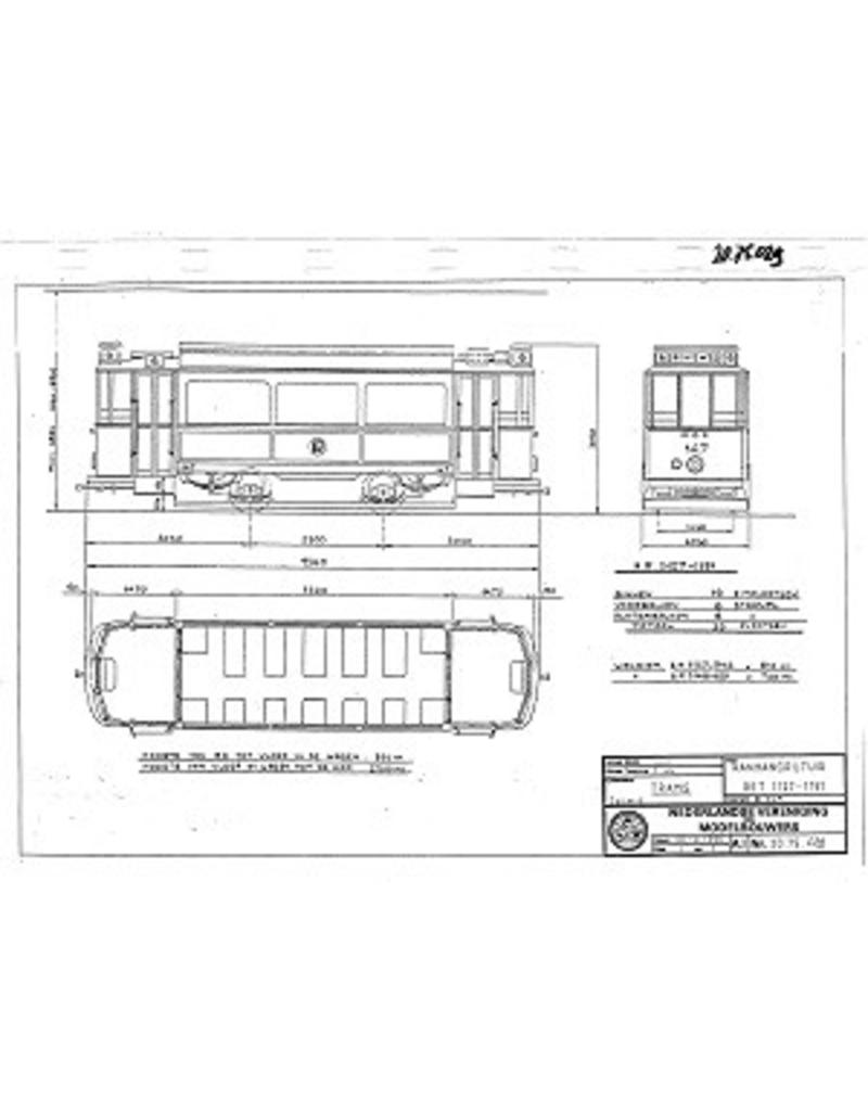 MBT 20.75.029 aanhangrijtuig RET 1127-1151 voor spoor I
