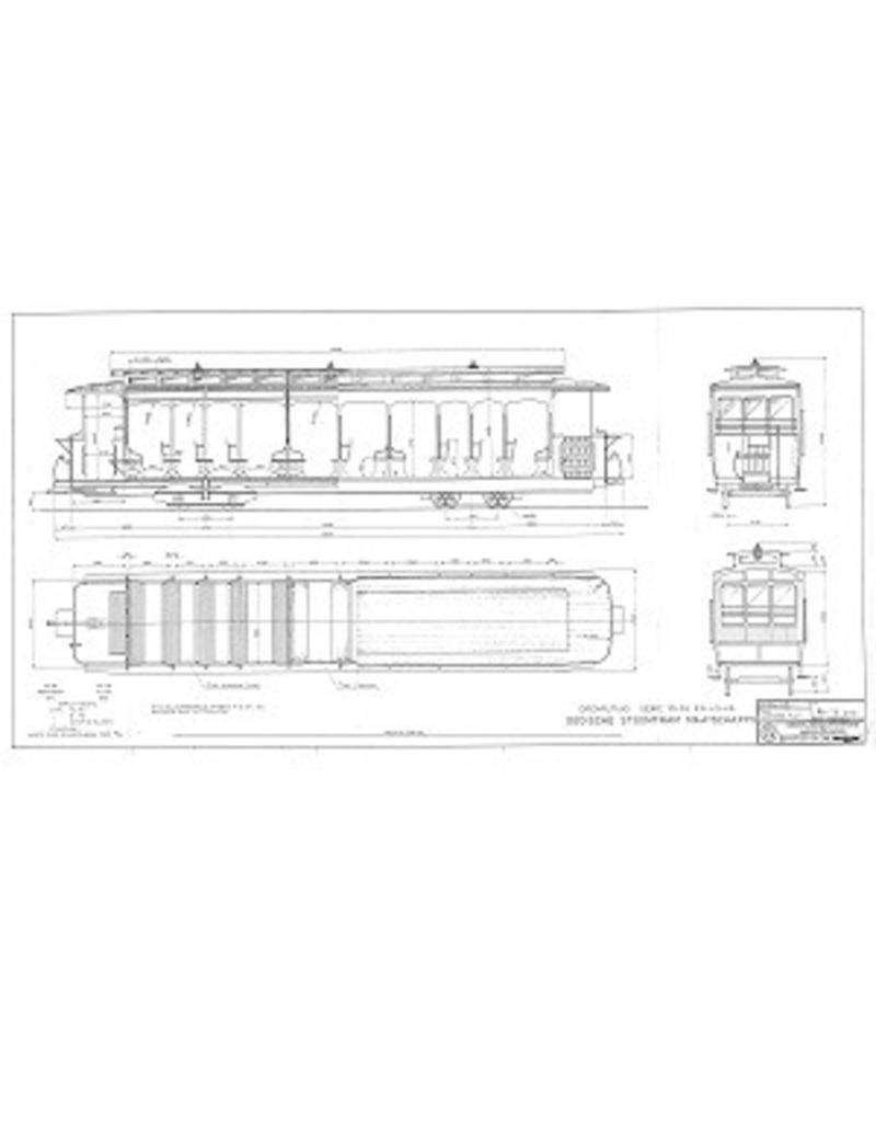 MBT 20.75.032 aanhangrijtuig Gooische Stoomtram AB 33-36 (Werkspoor 1910) en 43-46 (Allan, 1920)
