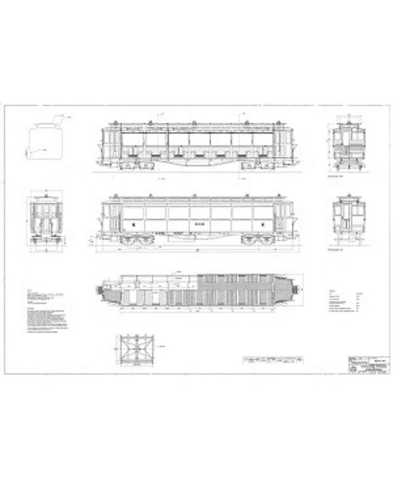 MBT 20.75.033 Straßenbahnwagen NCS/SS/NS BC221, 224-8 für Spur 0
