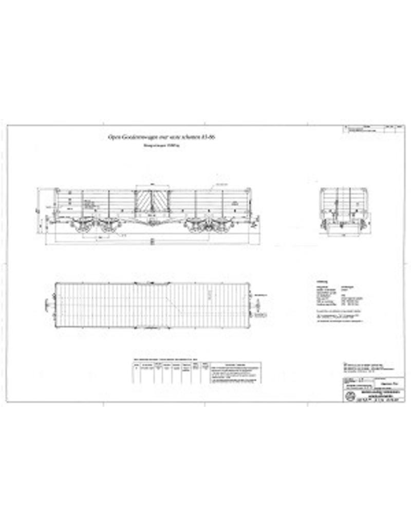 NVM 20.76.001 open goederenwagen SS81-86; Zuiderzeetramweg, voor spoor 0