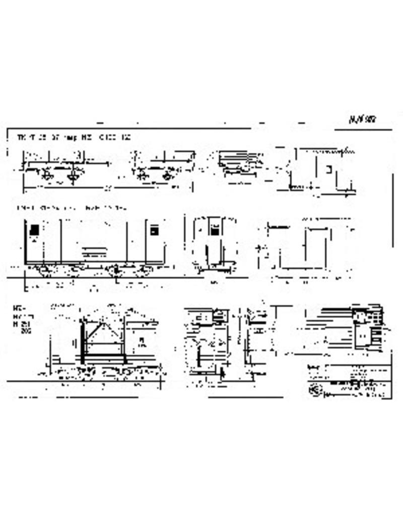 MBT 20.76.002 Güterwagen und Arbeitswagen NZHVM; NZH C160-163, NZH CY1-4, NZH HY20, H251 und H202