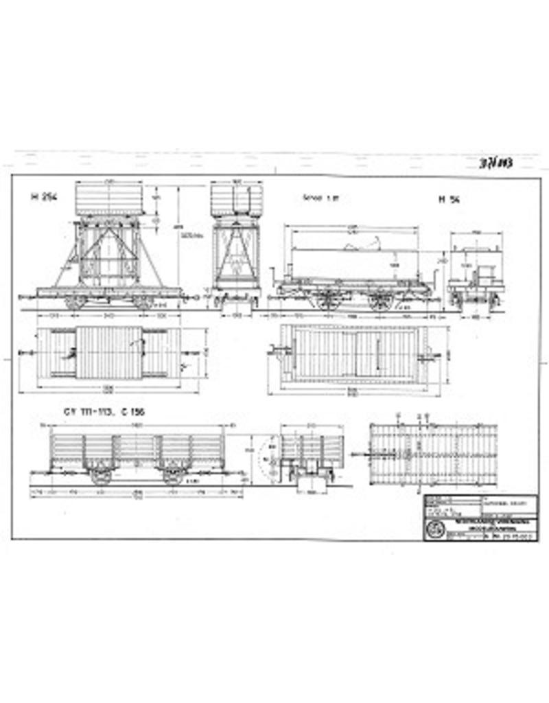 MBT 20.76.003 rolling stock NZH - H254, H54, CY111-113, C156