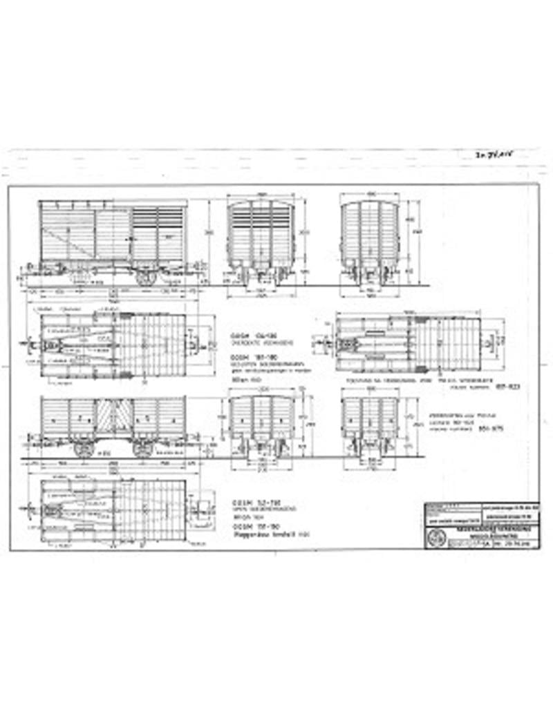 MBT 20.76.015 GOSM Gedeckter Viehw. 134-136; geschl. Güterw.161-180 (Allan, 1930);