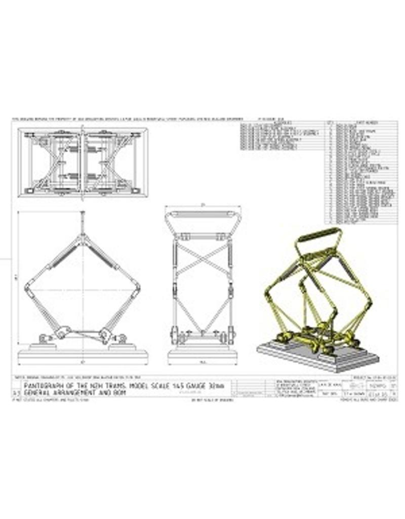 MBT 21.01.003 Pantograph für NZH-Straßenbahn-Triebwagen