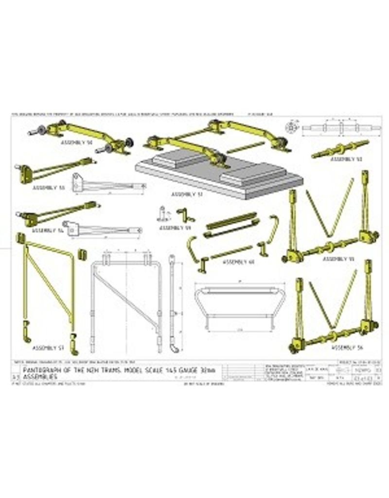 MBT 21.01.003 Pantograph for NZH tram motor carriage