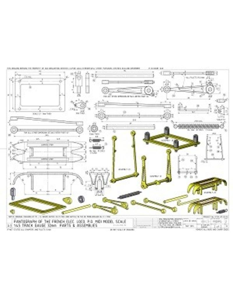 NVM 21.01.004 Pantograph für Paris-Orleans-Midi E-loc