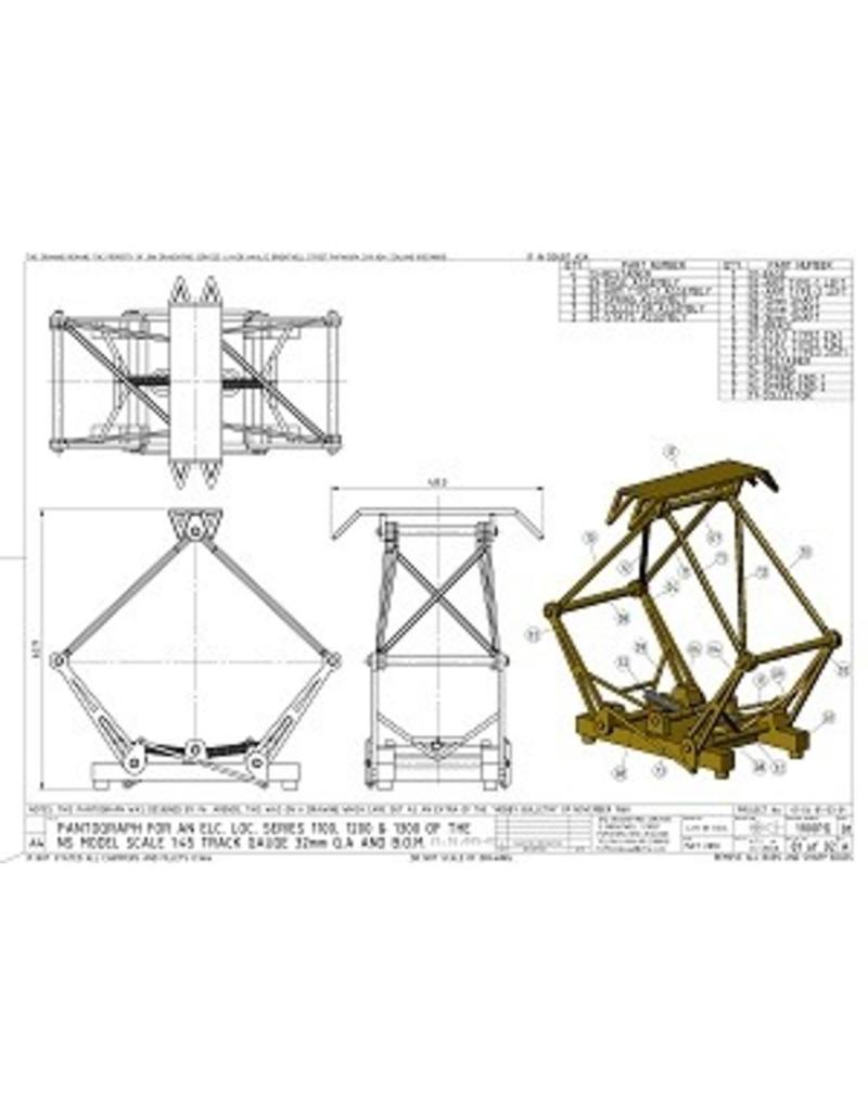MBT 21.01.005 Pantograaf voor NS e-locs 1100, 1200, 1300