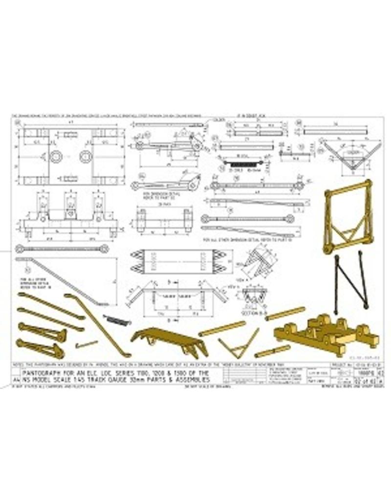 MBT 21.01.005 Pantograaf voor NS e-locs 1100, 1200, 1300