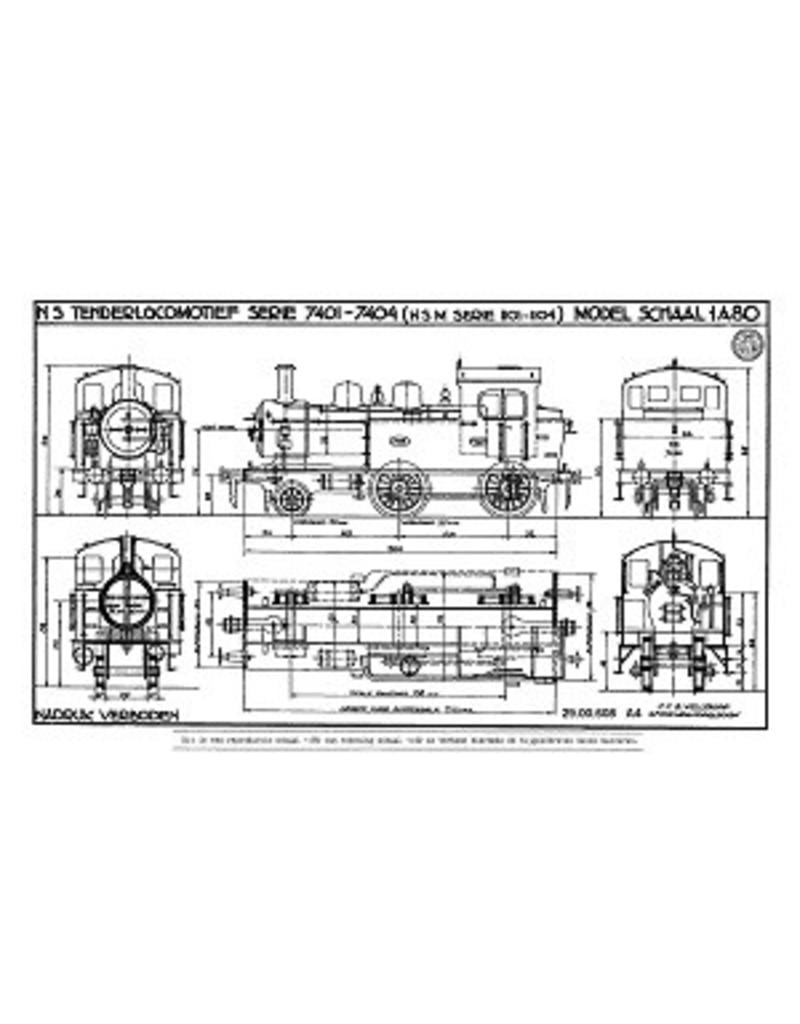 MBT 29.00.608 Dampflokomotive NS 7401 - 7404