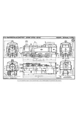 MBT Dampflokomotive NS 8726 - 8740 - Bauzeichnung Maßstab 1 : 40 (29.00.611)