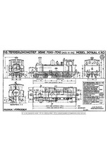 MBT Stoomlocomotief NS 7001 - 7010 - Bouwtekening Schaal 1 : 40 (29.00.621)