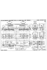 MBT E-lok NS serie 1200 voor spoor 0 - Bouwtekening Schaal 1 : 40 (29.01.003)