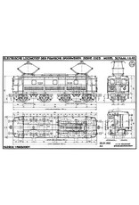 MBT E-lok SNCF 0325 voor spoor 0 - Bouwtekening Schaal 1 : 40 (29.01.092)