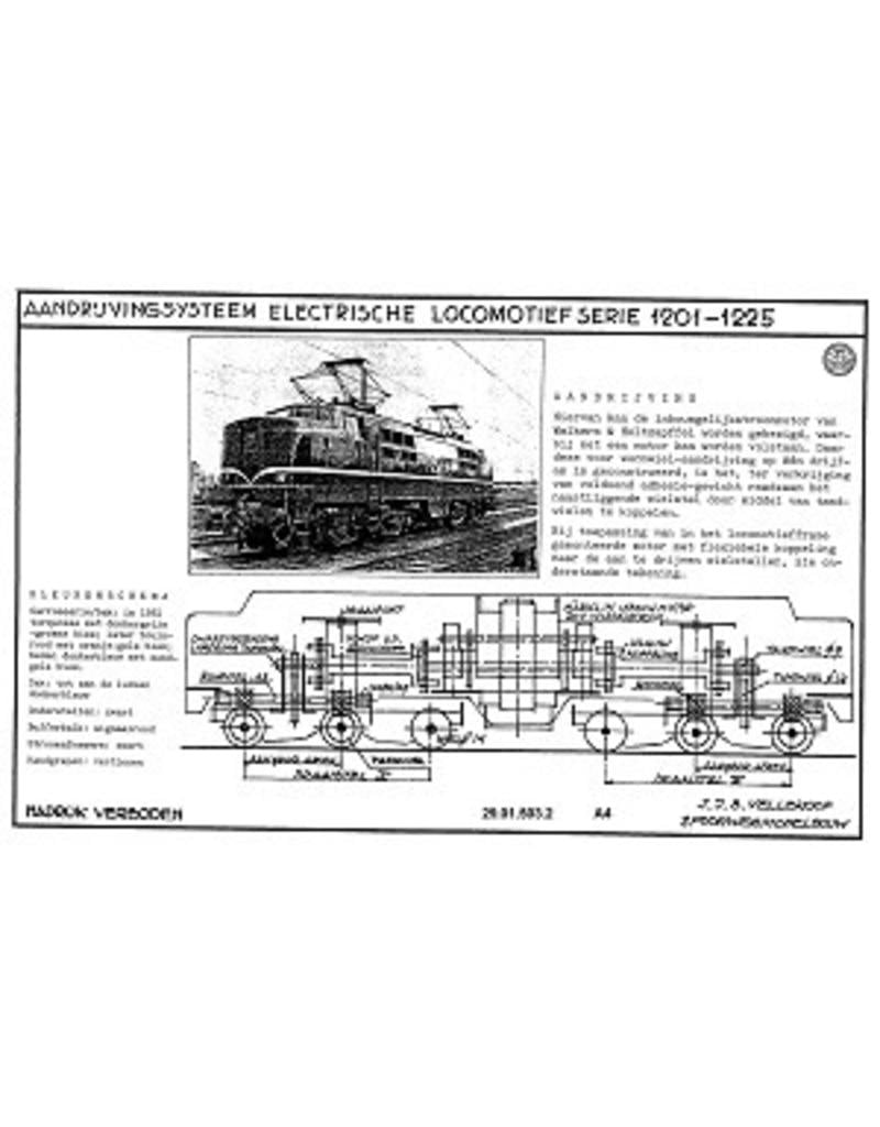 MBT E-lok NS serie 1200 - Bouwtekening Schaal 1 : 40 (29.01.503)