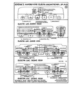 MBT Aandrijschema's E-loks spoor h0 - Bouwtekening Schaal 1 : 40 (29.01.505)