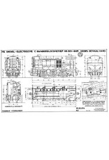 MBT DE-lok NS 601-665 voor spoor 0 - Bouwtekening Schaal 1 : 40 (29.02.074)
