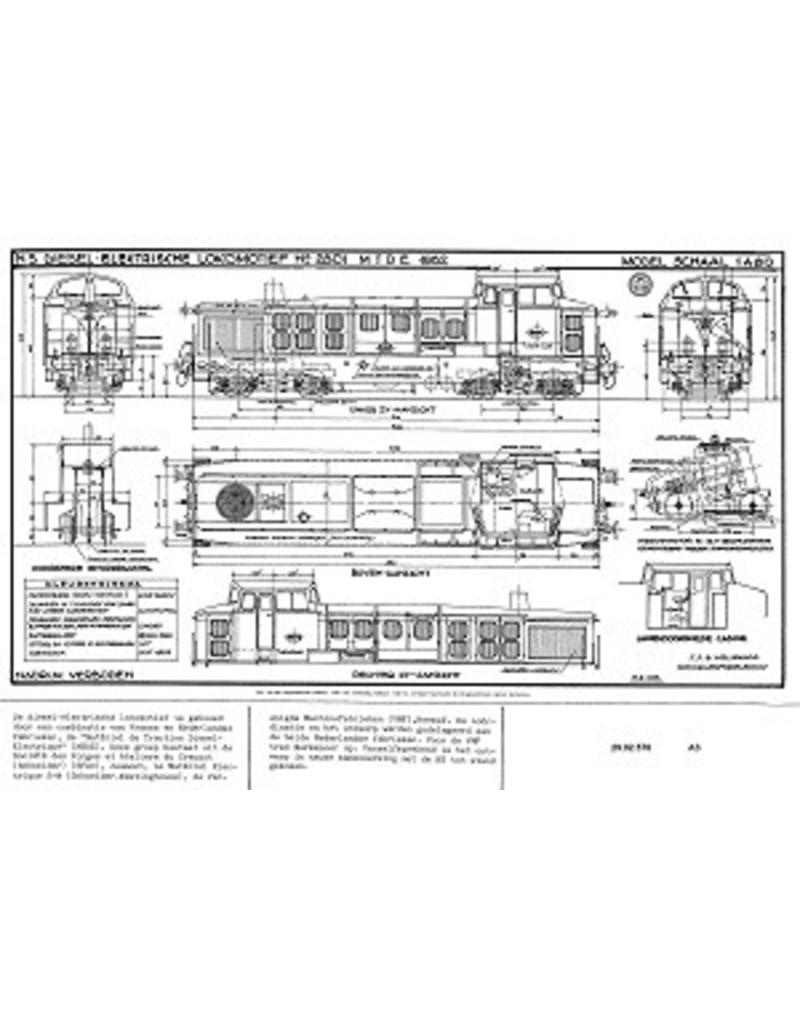 MBT DE-Lok NS 2801 - Bauzeichnung Maßstab 1 : 40 (29.02.576)