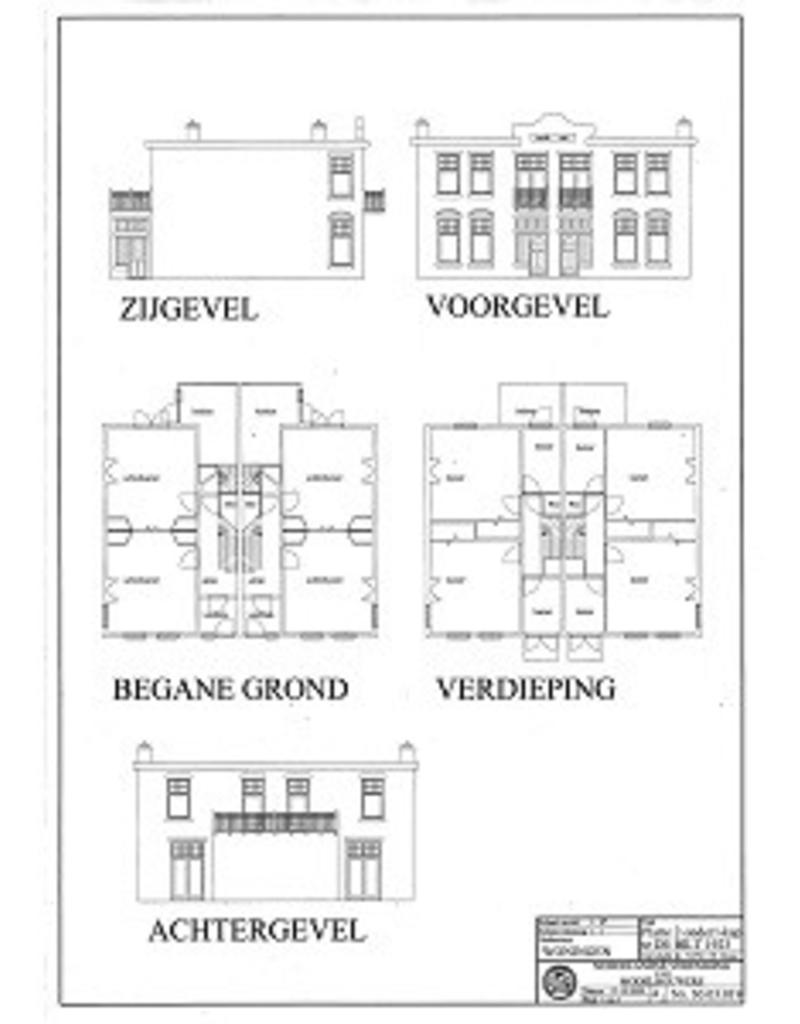 NVM 30.03.019 2 onder 1 kap woning met plat dak; De Bilt (1923)