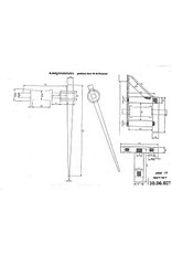 NVM Cape 30.06.025 Ständer für Lauf der Mühle; Schubkarre-Modell; um 1400