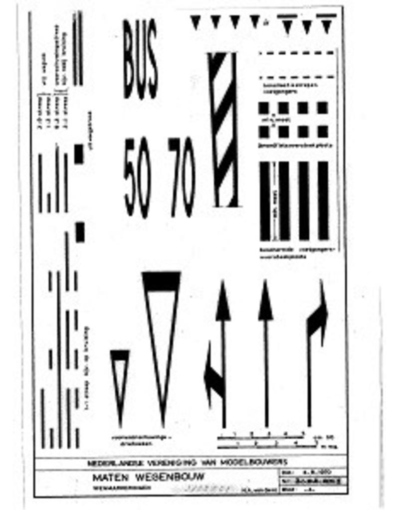 MBT 31.02.001 dimensions for road construction on the model railway