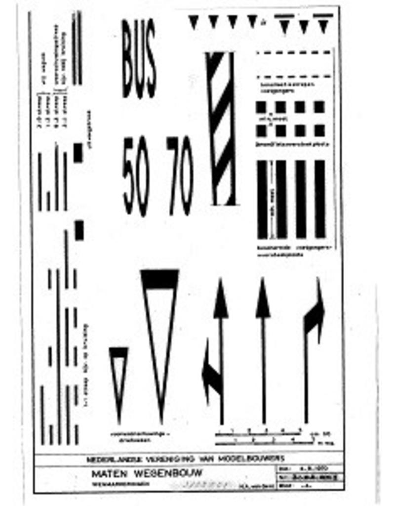 NVM 31.02.001 maten voor wegaanleg op de modelspoorbaan