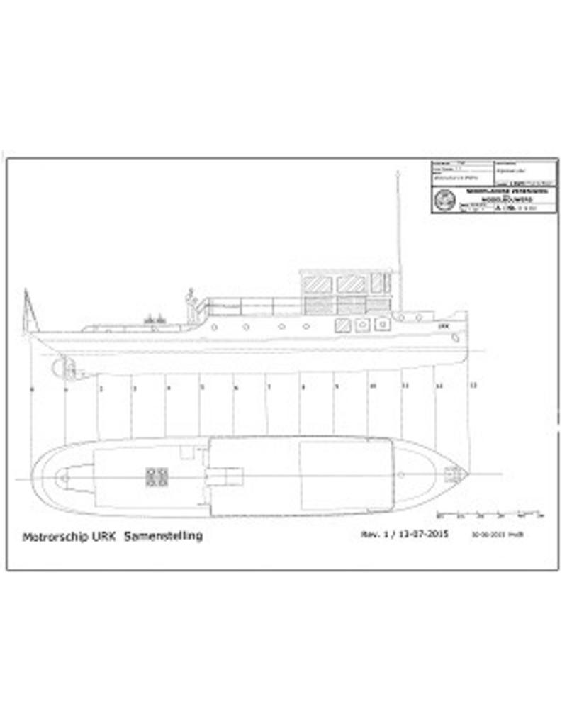 MBT m.s. Urk (RWS) - Bauzeichnung Maßstab 1 : 50 (10.18.030)