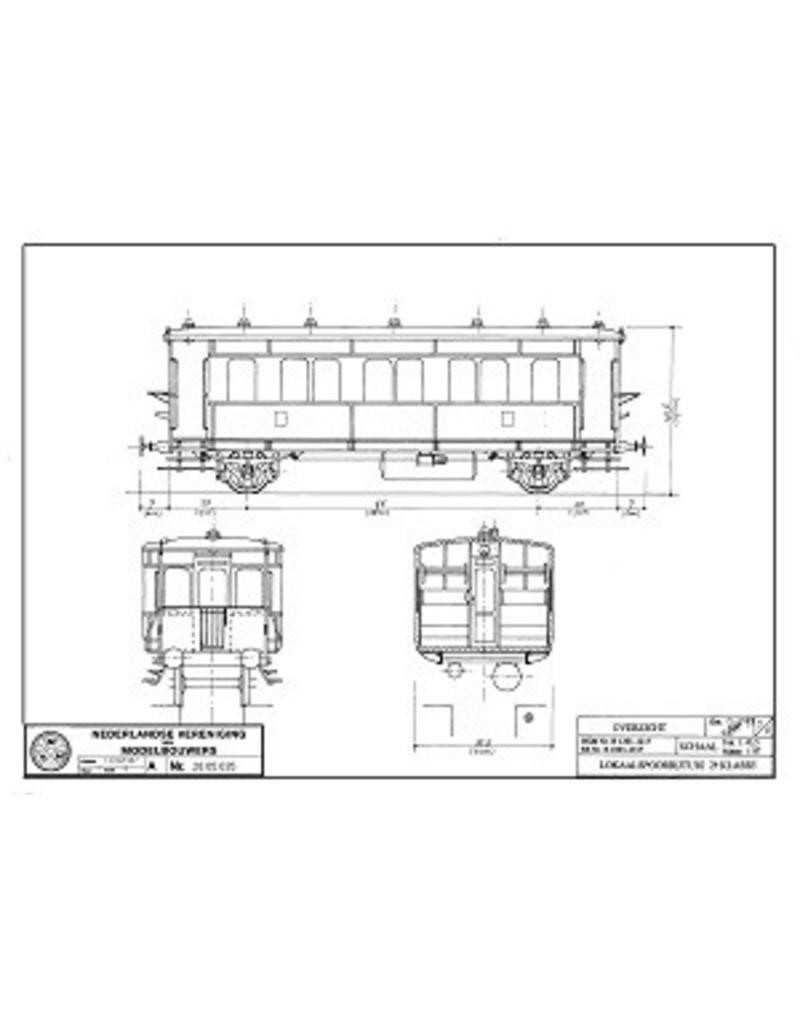 MBT HSM Lokalbahnzug für Spur 0 - Bauzeichnung Maßstab 1 : XX (20.05.035)