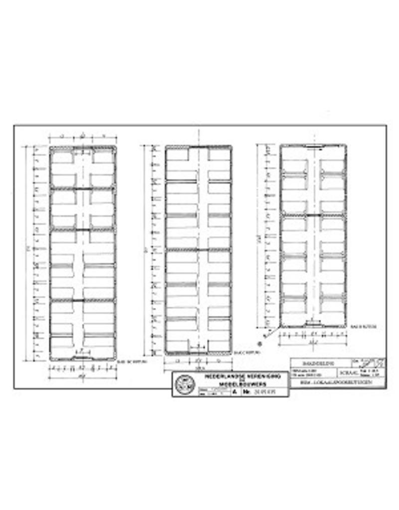 MBT HSM Lokaalspoortrein voor Spoor 0 - Bouwtekening Schaal 1 : XX (20.05.035)