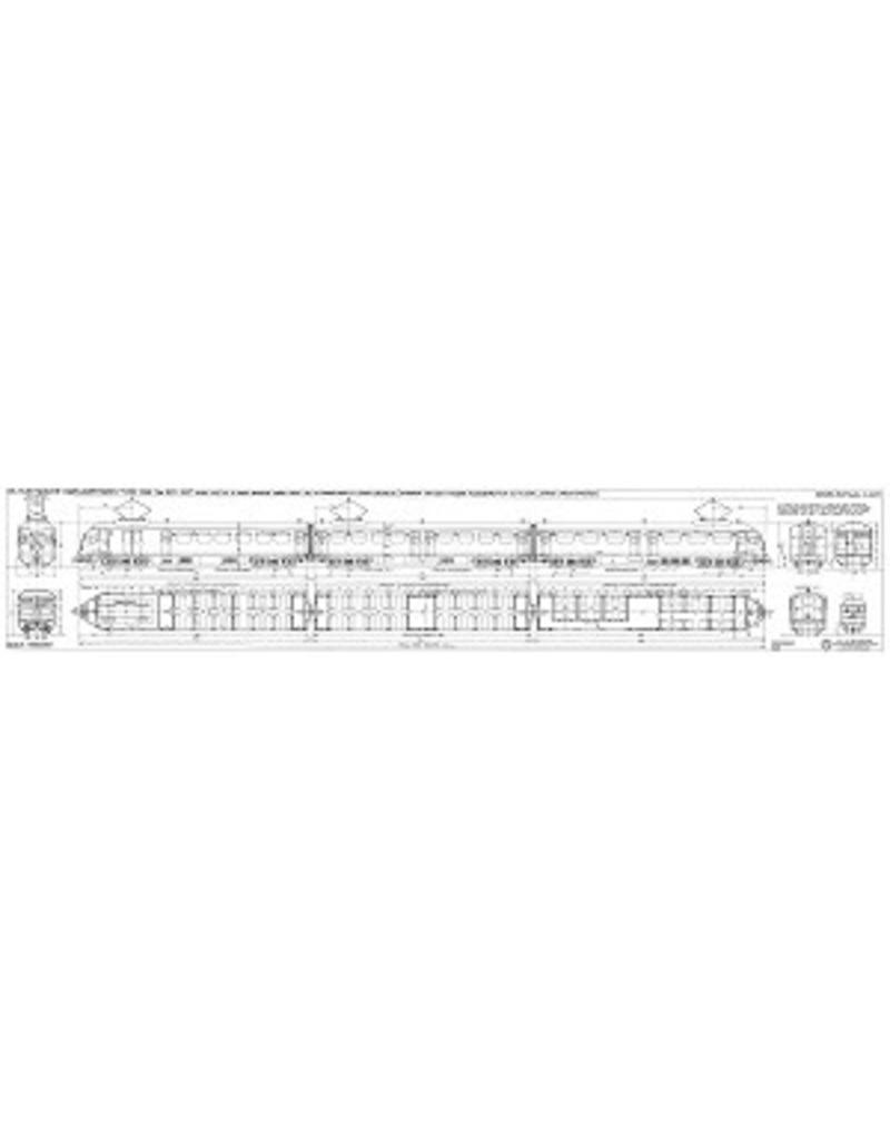 NVM 29.03.061 El. 3-wagentrein type 1938 Nr 601-637 voor Spoor 0