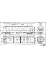 MBT El. motorrijtuig BD 9951-9953 (voorheen ZHESM 60-62) voor Spoor 0 - Bouwtekening Schaal 1 : 40 (29.03.221)