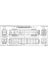 MBT EL. motorrijtuig 2e klasse met bagage afdeling BD 9101-9130 voor Spoor 0 - Bouwtekening Schaal 1 : 40 (29.03.232)
