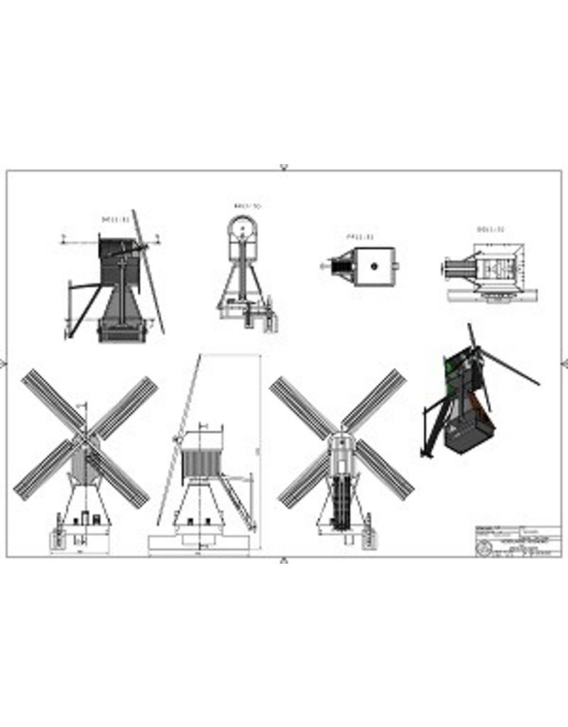 MBT Tuinmolen - Wipwatermolen - Bouwtekening Schaal 1 : 20 (30.06.035)