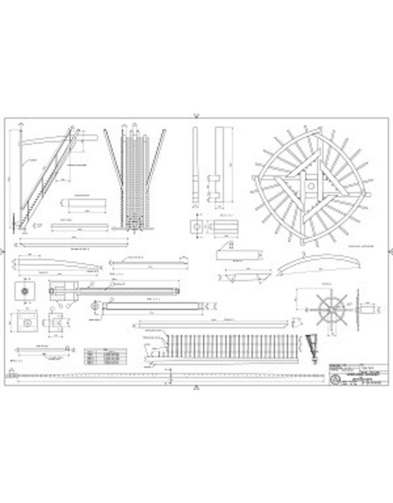 MBT Gartenmühle - Wippmühle - Bauzeichnung Maßstab 1 : 20 (30.06.035)