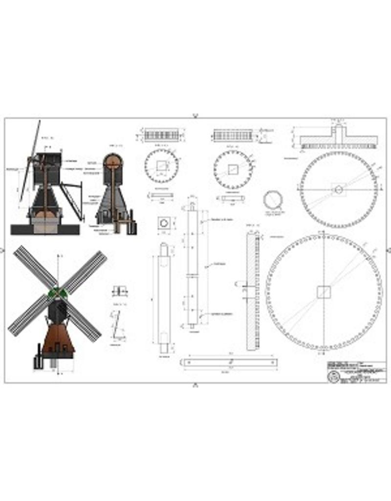 MBT Gartenmühle - Wippmühle - Bauzeichnung Maßstab 1 : 20 (30.06.035)
