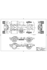MBT DAF T1500 trekker - Bouwtekening Schaal 1 : 14.5 (40.04.035)