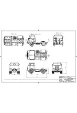 MBT DAF T1500 trekker - Bouwtekening Schaal 1 : 14.5 (40.04.035)