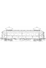 MBT El. motorrijtuig 2e klasse met bagage afdeling BD 9151-9161 voor Spoor 0 - Bouwtekening Schaal 1 : 40 (29.03.231)