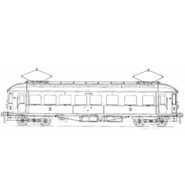 MBT El. Triebwagen 2. Klasse mit Gepäckabteil BD 9151-9161 für Spur 0 - Bauzeichnung Maßstab 1 : 40 (29.03.231)