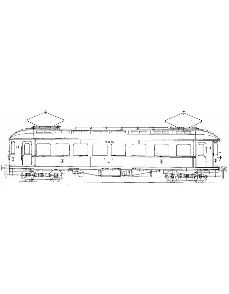 NVM 29.03.231 El. motorrijtuig 2e klasse met bagage afdeling BD 9151-9161 voor Spoor 0