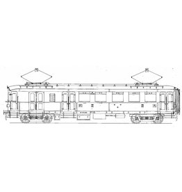 MBT EL. motorrijtuig 2e klasse met bagage afdeling BD 9101-9130 voor Spoor 0 - Bouwtekening Schaal 1 : 40 (29.03.232)