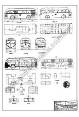 MBT Autobus RET 107-111 (1947) - Bauzeichnung Maßstab 1 : 45 (40.03.001)