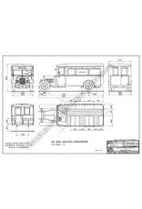 MBT De Dion-Bouton/Werkspoor Omnibus GTU (ca. 1925) - Bauzeichnung Maßstab 1 : 25 (40.03.002)