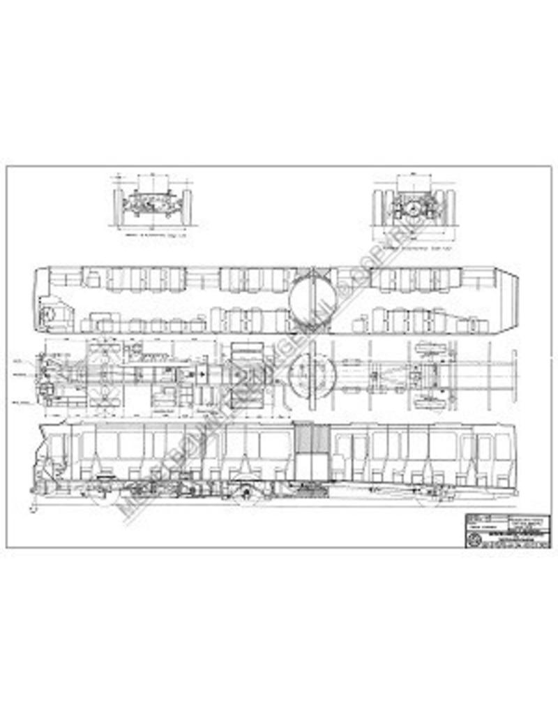 MBT Gelenkstadtbus Mercedes Benz 01317gobl 8000/lku Hainje - Bauzeichnung Maßstab 1 : 25 (40.03.005)