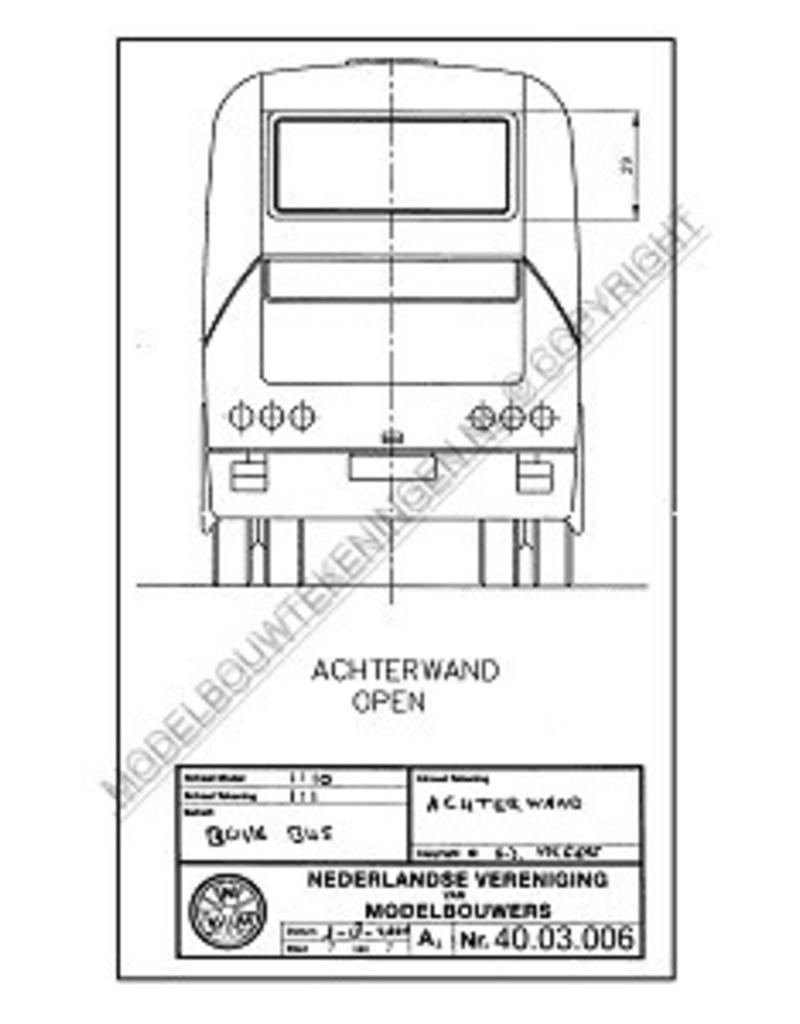 MBT BOVA "Futura" Omnibus - Konstruktionszeichnung Maßstab 1 : 10 (40.03.006)