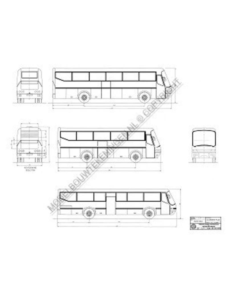 MBT BOVA "Futura" Omnibus - Konstruktionszeichnung Maßstab 1 : 10 (40.03.006)