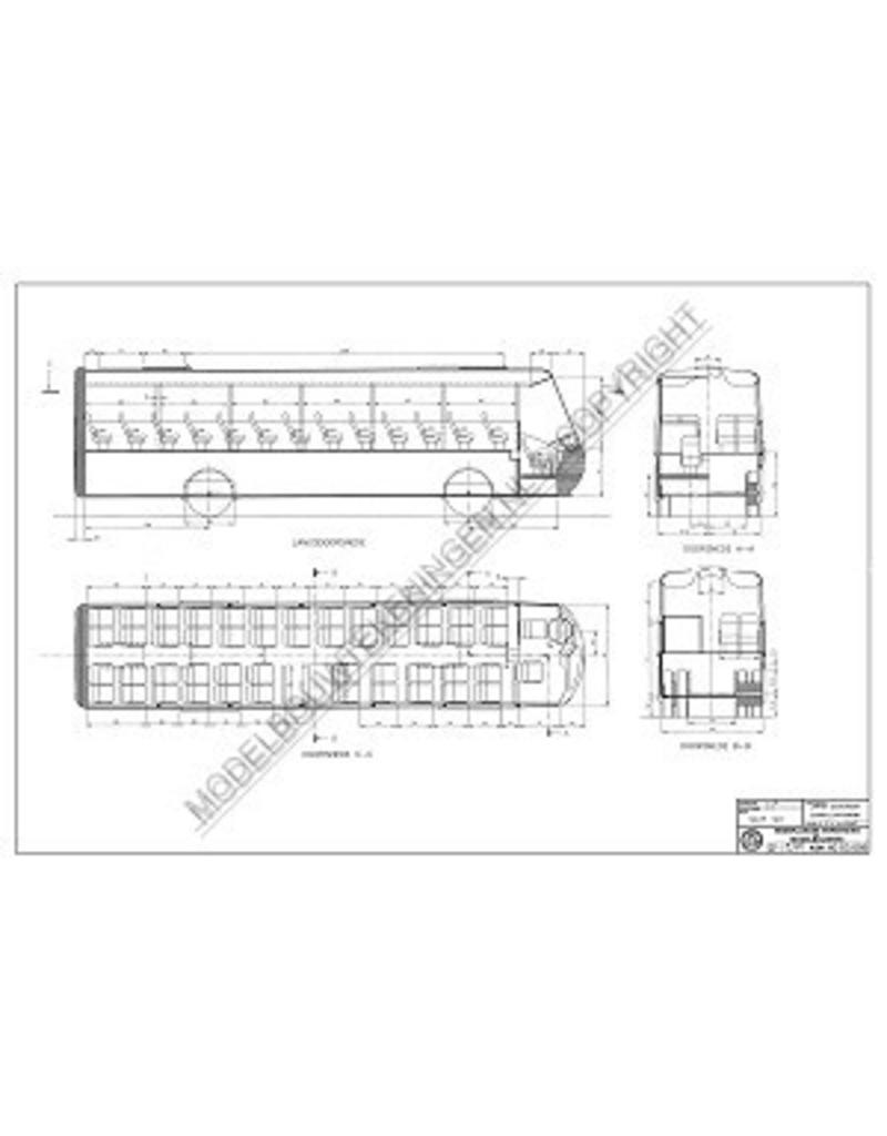 MBT BOVA "Futura" autobus - Bouwtekening Schaal 1 : 10 (40.03.006)